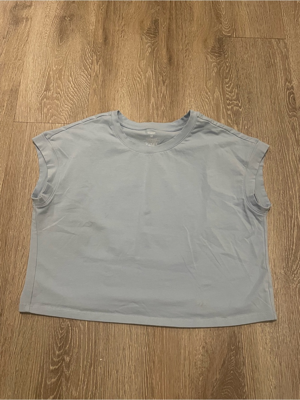 Women's Light Blue Boxy Crewneck Tee by A New Day